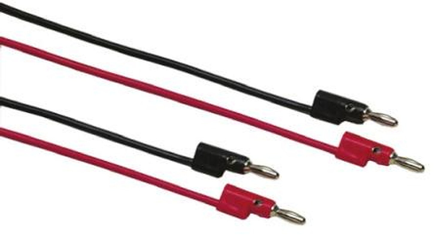 Fluke Test Lead 8A, 30 V ac, 60V dc, Black, Red, 610 mm Lead Length