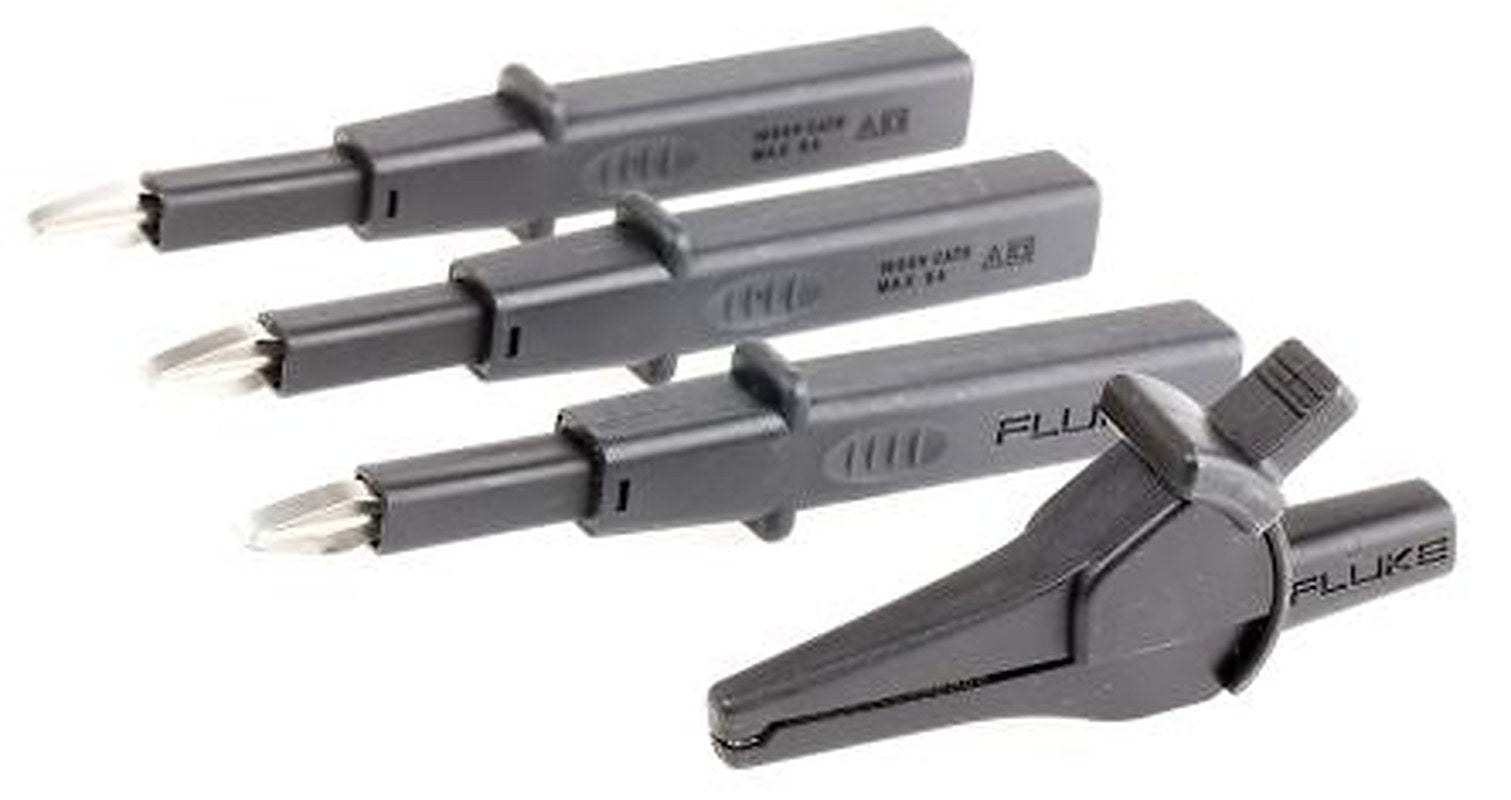 Fluke Test Lead Kit With Safe Contact, 4 mm Connector Test Lead - Shrouded, Test Probe