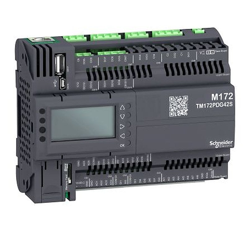 Schneider Electric TM172 Series Logic Controller, Relay Output, 24-Input, Digital, Analogue Input