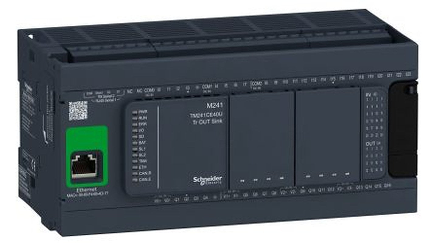 Schneider Electric Modicon TM Series PLC CPU, Transistor Output, 24-Input, Discrete Input
