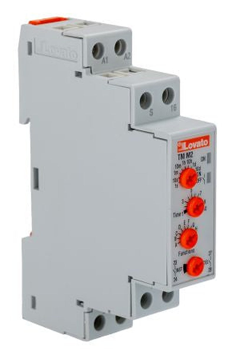 Lovato TM Series DIN Rail Timer Relay, 3-Contact, 12 to 240 V dc 12V ac, 240 V ac, 0.1 s to 10 Days,
