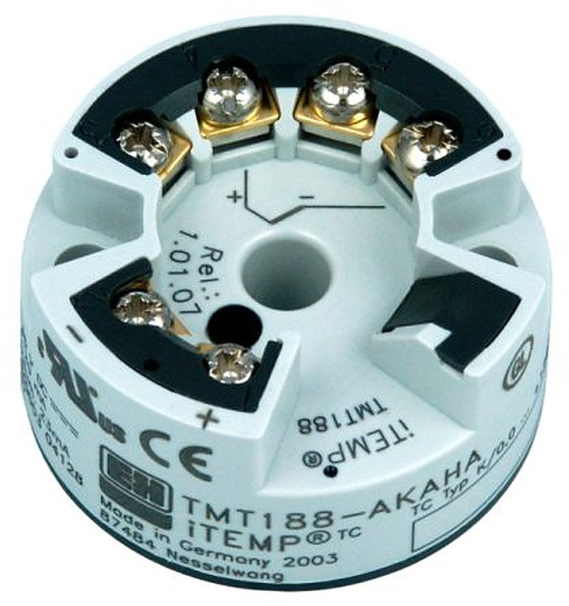 Endress+Hauser TMT188 Temperature Transmitter K Type Thermocouple Input 35V, 100 °C, -40 °C