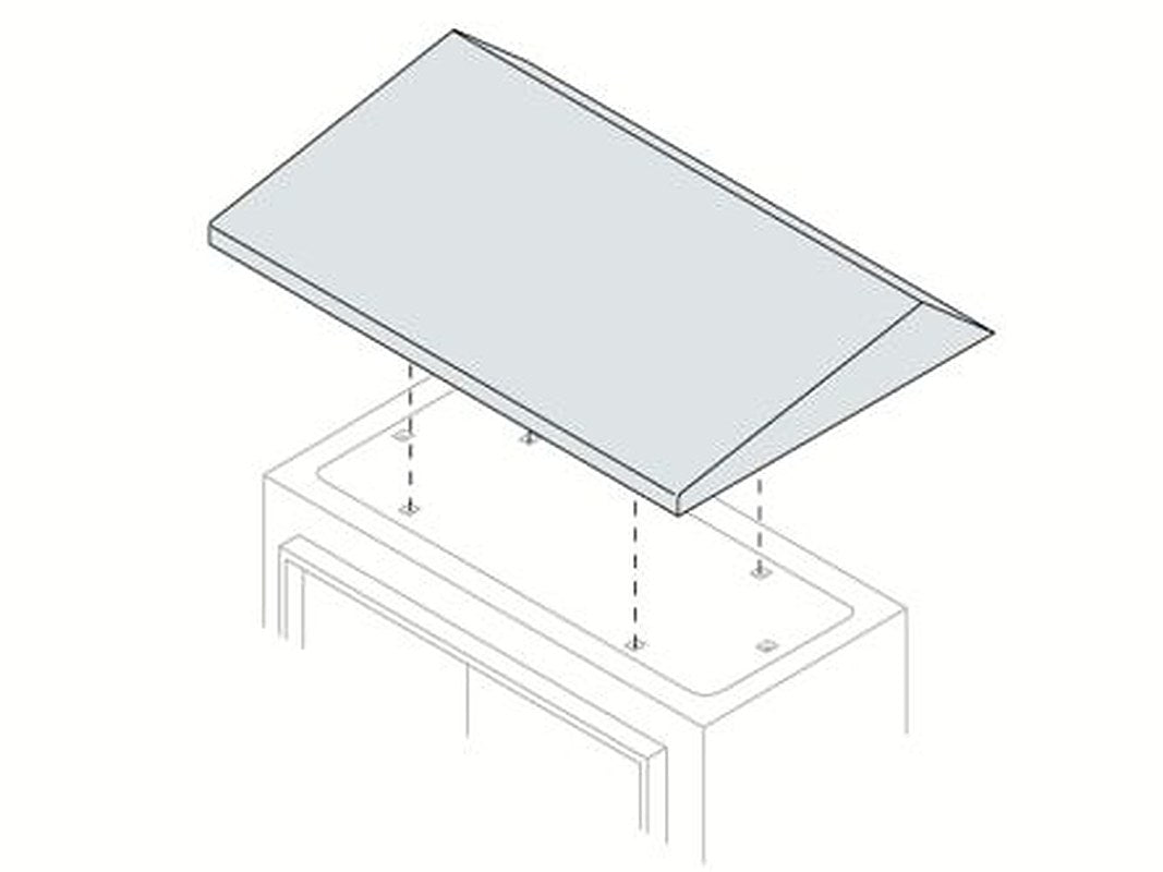 ABB SR/SRN Series Steel Cover for Use with Enclosure 55 mm x 250 mm x 500mm