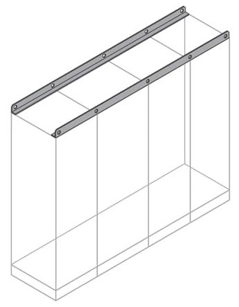 ABB IS2 Series Metal Rail, 1.6m W, 1.6 m H, 1 m L For Use With Automation and Control Enclosures (System pro E control)