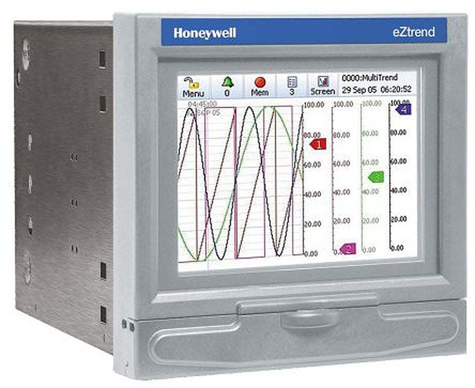 Honeywell 43-TV-03-18 4-Channel Graphical Chart Recorder Current, Resistance, Temperature, Voltage