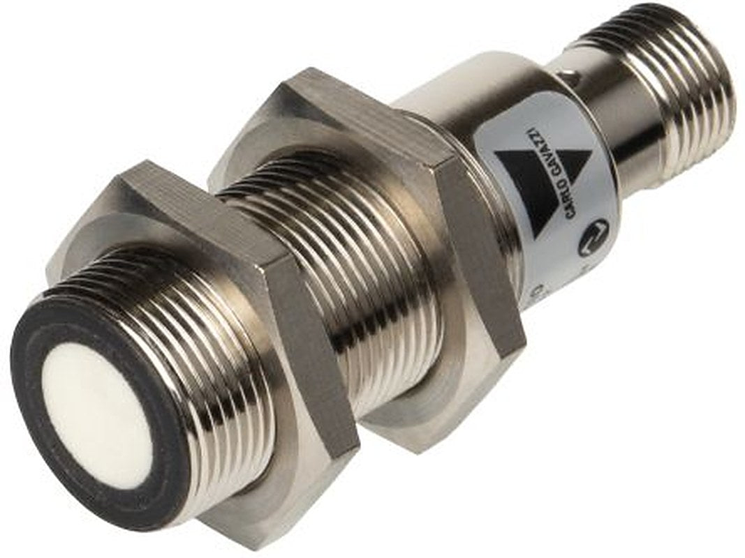 Carlo Gavazzi UA18ASD15BPM1IO Barrel Capacitive Proximity Sensor UA18ASDxBPM1IO, M12 1500 mm 150mA Analogue 30V dc 500 V