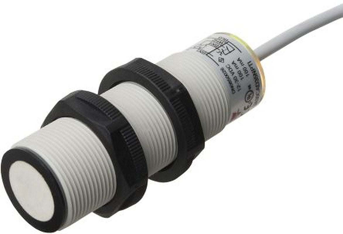 Carlo Gavazzi UA30CAD35PGTI Threaded Barrel Ultrasonic Proximity Sensor UA30CAD, M18 3.5 m PNP 30V 30 V dc