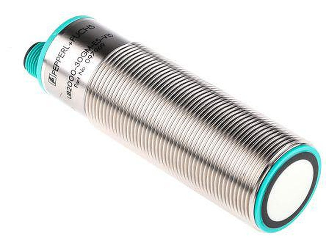 Pepperl + Fuchs UB2000-30GM-E4-V15 Threaded Barrel Ultrasonic Proximity Sensor UB2000, M30 x 1.5 2000 mm 200mA NPN 30V