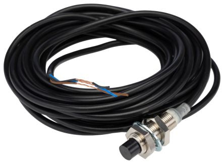 Omron E2E-X8MB1T12 5M Threaded Barrel Inductive Proximity Sensor, M12 PNP E2E 30V dc 8 mm 30 V dc 200mA