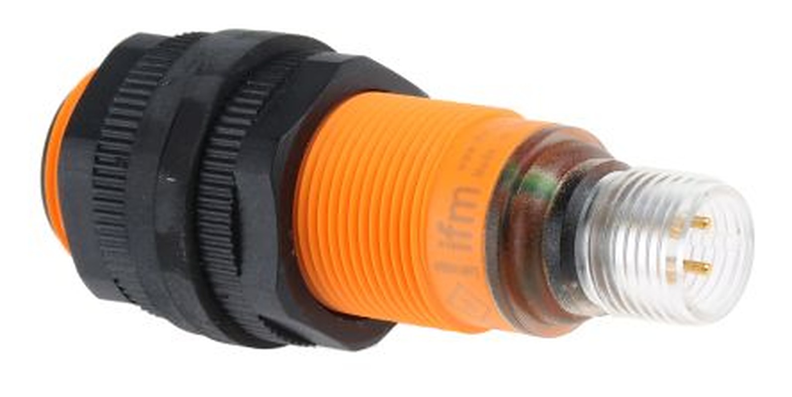 ifm electronic UGT200 Threaded Barrel Ultrasonic Proximity Sensor UGT200, M18 x 1 300 mm 100mA PNP 3V 30 V dc