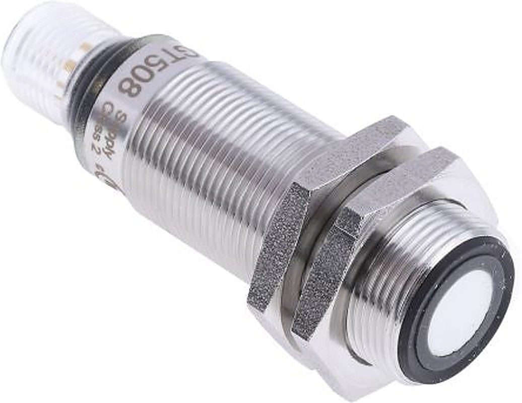 ifm electronic UGT508 Threaded Barrel Ultrasonic Proximity Sensor UGT508, M18 x 1 1200 mm 100mA 0/10 V 3V 30 V dc