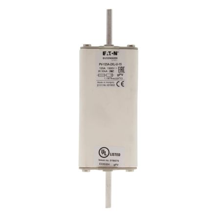 Eaton 125A Tag Fuse 2XL 1500V, 205 mm