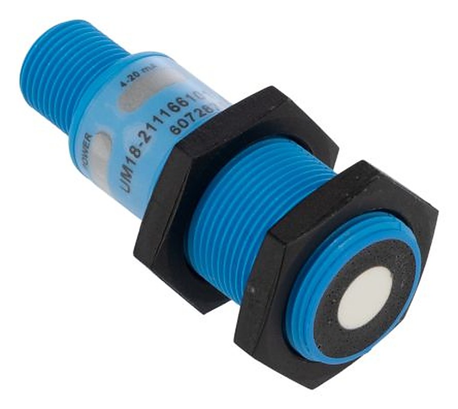 SICK UM18-211166101 Threaded Barrel Ultrasonic Proximity Sensor UM, M18 250 mm 4 to 20 mA 30V 30 V dc