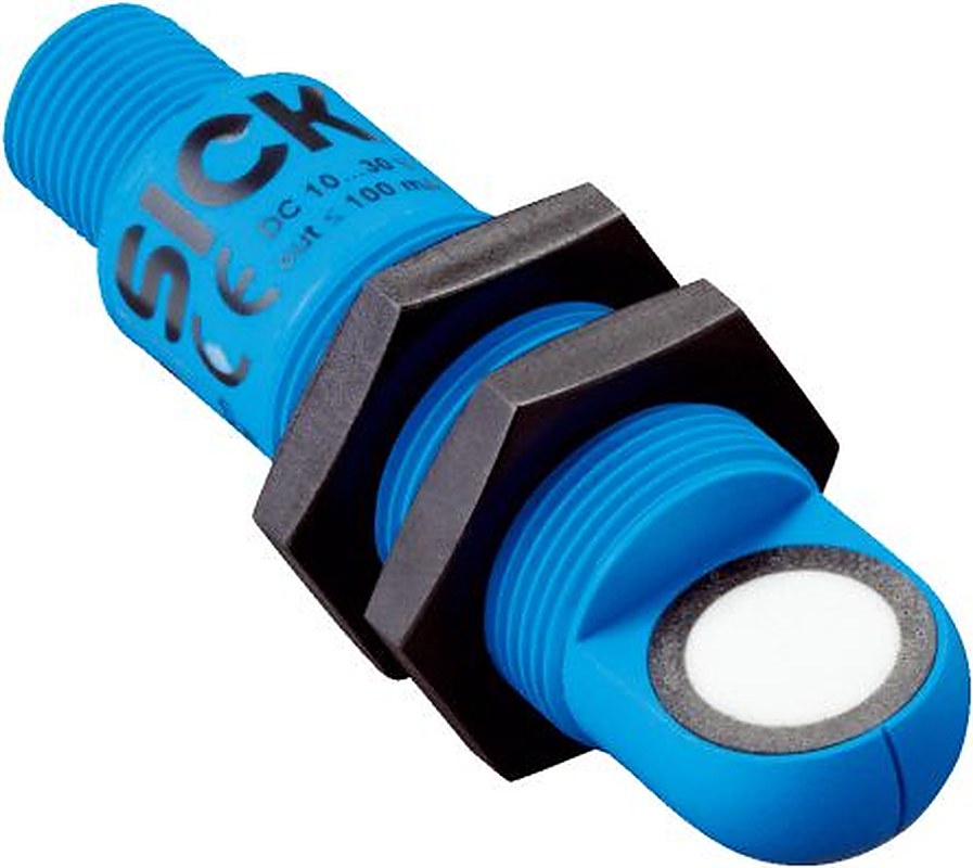 SICK UM18-212161102 Threaded Barrel Ultrasonic Proximity Sensor UM, M18 x 1 350 mm 200mA PNP 30V 30 V dc