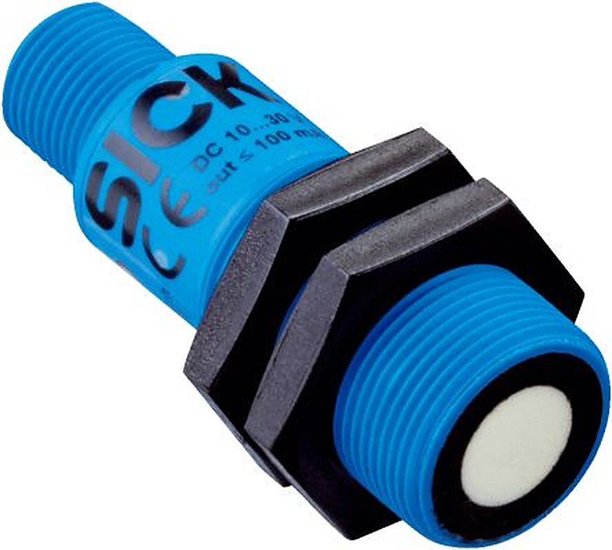 SICK UM18-212166101 Threaded Barrel Ultrasonic Proximity Sensor UM, M18 350 mm 4 to 20 mA 30V 30 V dc