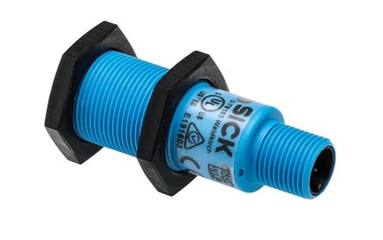SICK UM18-212167101 Threaded Barrel Ultrasonic Proximity Sensor UM, M18 350 mm 0/10 V 30V 30 V dc
