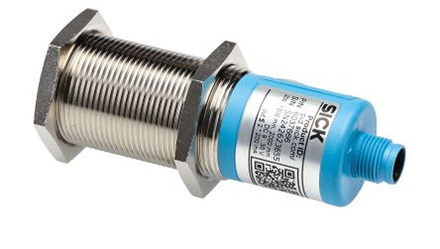 SICK UM30-213112 Threaded Barrel Ultrasonic Proximity Sensor UM, M30 x 1.5 8000 mm 200mA PNP 3V 30 V dc