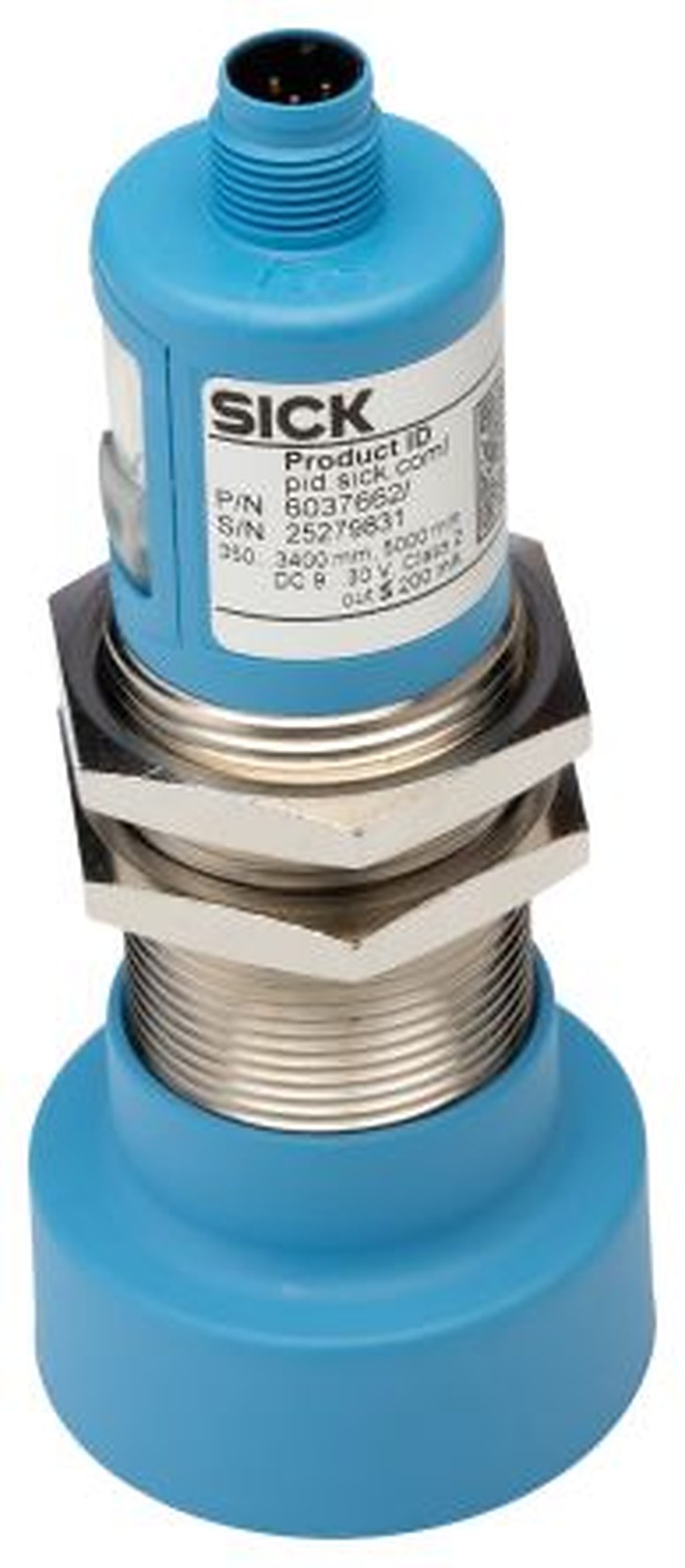 SICK UM30-214111 Threaded Barrel Ultrasonic Proximity Sensor UM, M30 x 1.5 3.4 m 200mA PNP 30V 30 V dc