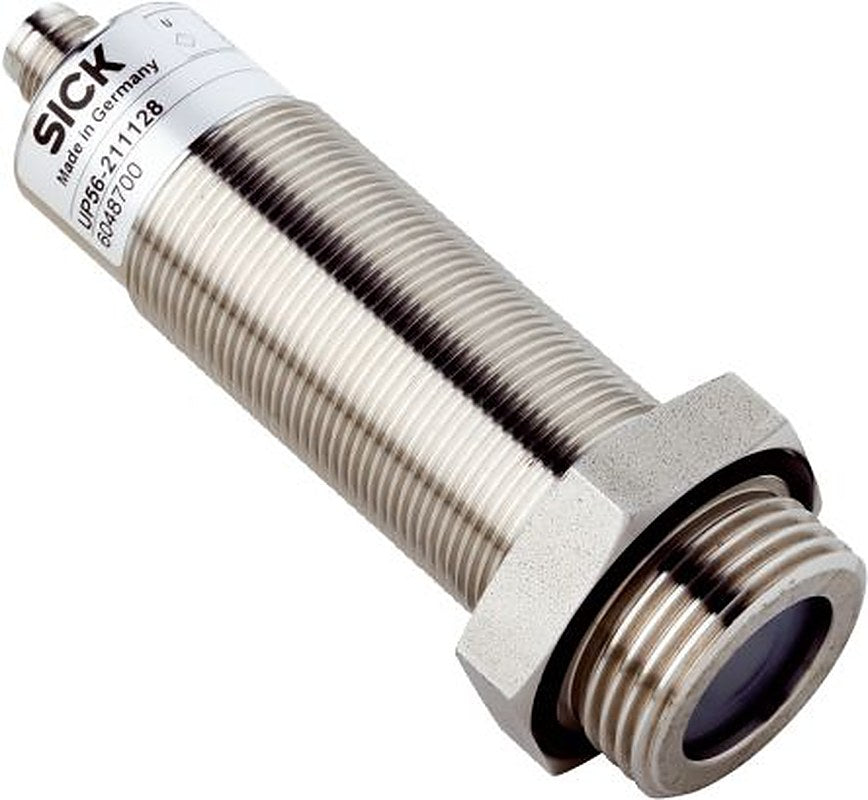SICK UP56 Series Ultrasonic Level Sensor Ultrasonic Level Sensor, Threaded, Vertical, Fluorelastomer, Housing Stainless