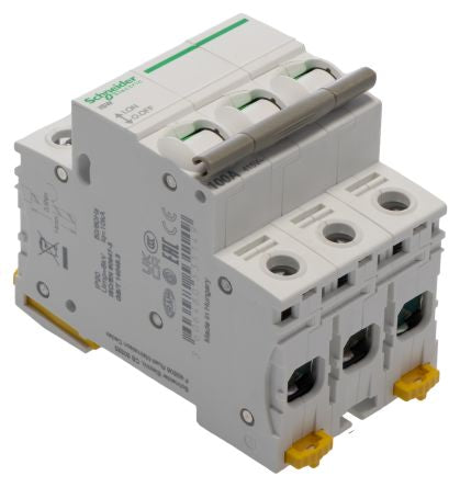Schneider Electric 3-Pole DIN Rail Isolator Switch -, IP20, 100A