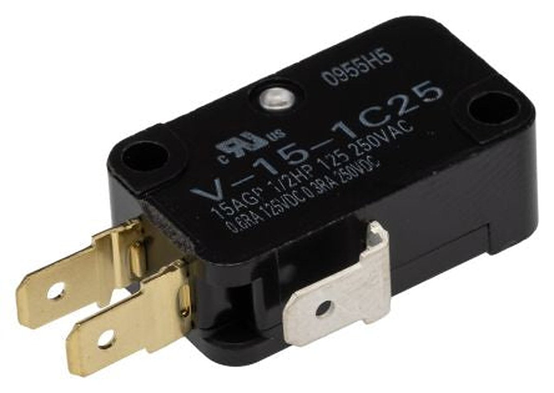 Omron Pin Plunger Micro Switch, Tab Terminal, 15A, 250 V ac, SPDT, IP40