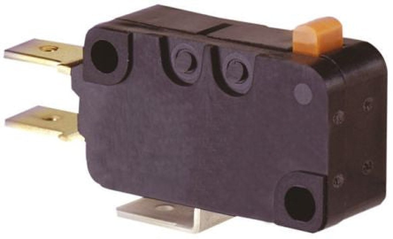 Omron Pin Plunger Micro Switch, Tab Terminal, 16A, 250 V ac, SPDT, IP40
