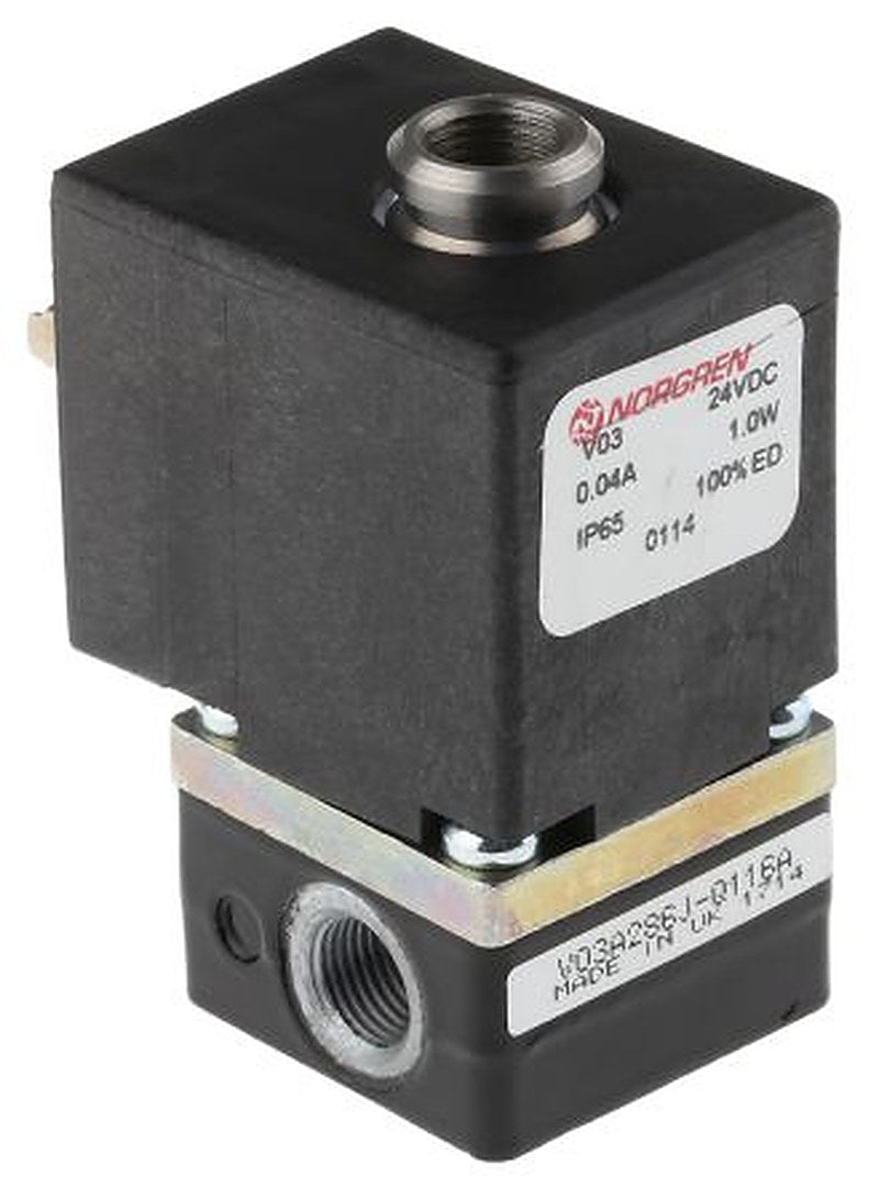 Norgren Pneumatic Solenoid Valve - 2/2 Solenoid/Spring G V03  Series 24V dc