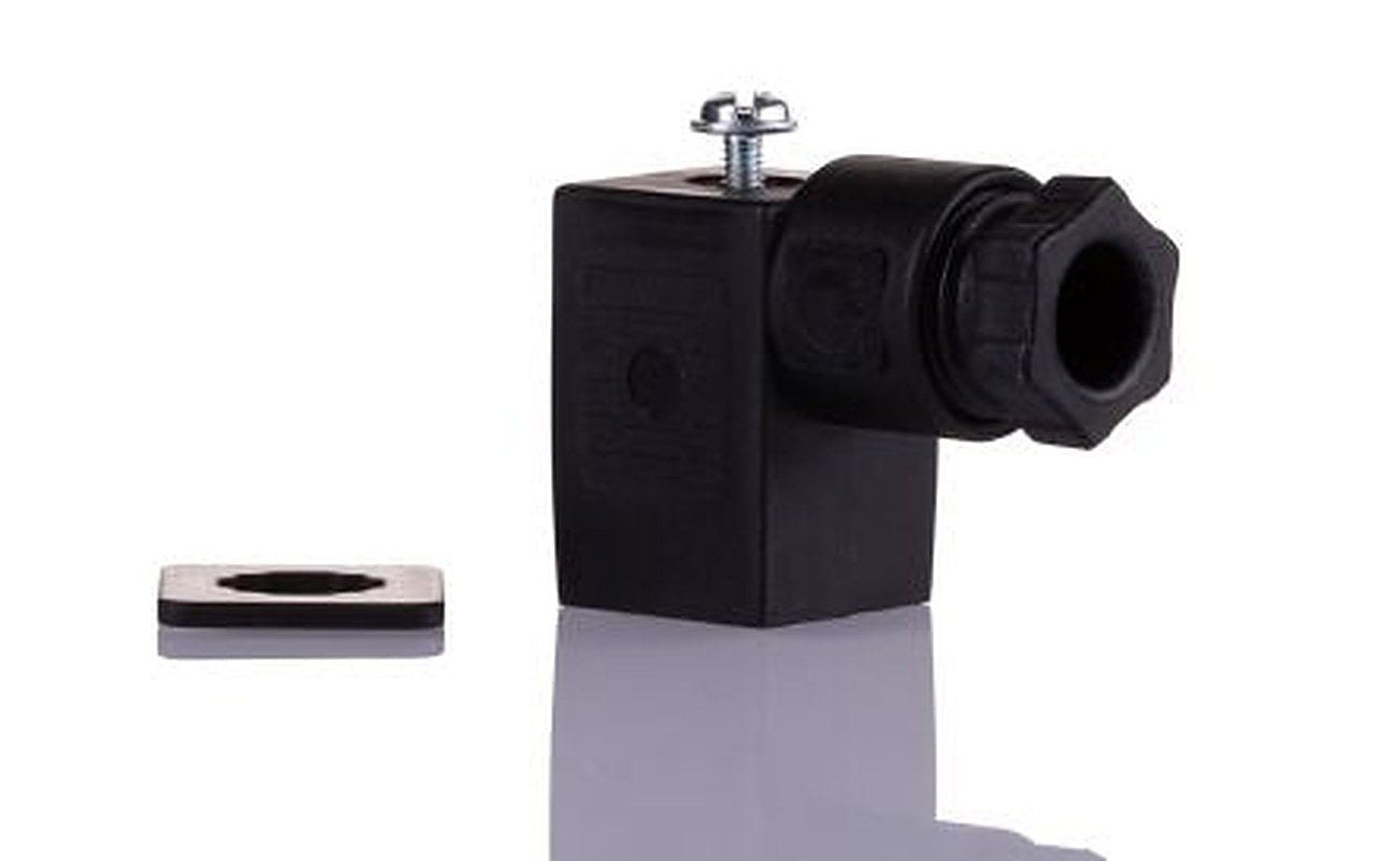 Norgren Mini ISO 3+E DIN 43650 DIN 43650 Solenoid Connector Female Indicator Light, 240V ac Voltage
