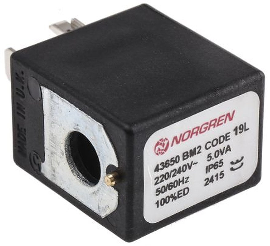 Norgren Series V60-63 220V ac, 240 V ac Replacement Solenoid Coil Solenoid Valve Coil