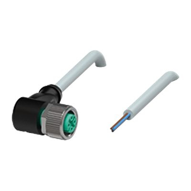 Pepperl + Fuchs Female 3 way Right Angle to 3 way Straight Sensor Actuator Cable, 5 m