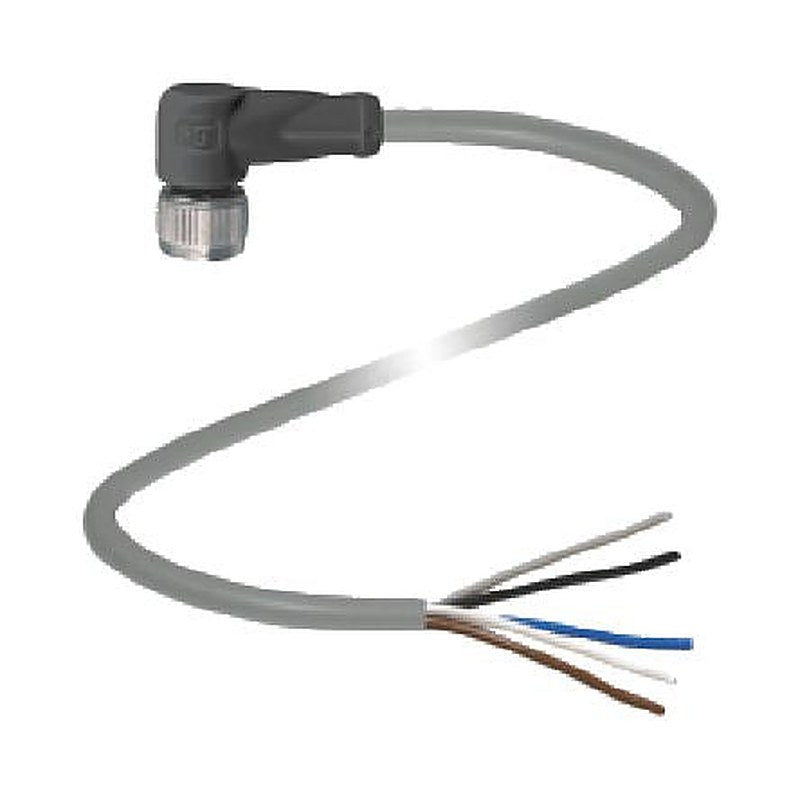 Pepperl + Fuchs Female 5 way Right Angle to 5 way Unterminated Sensor Actuator Cable, 10 m