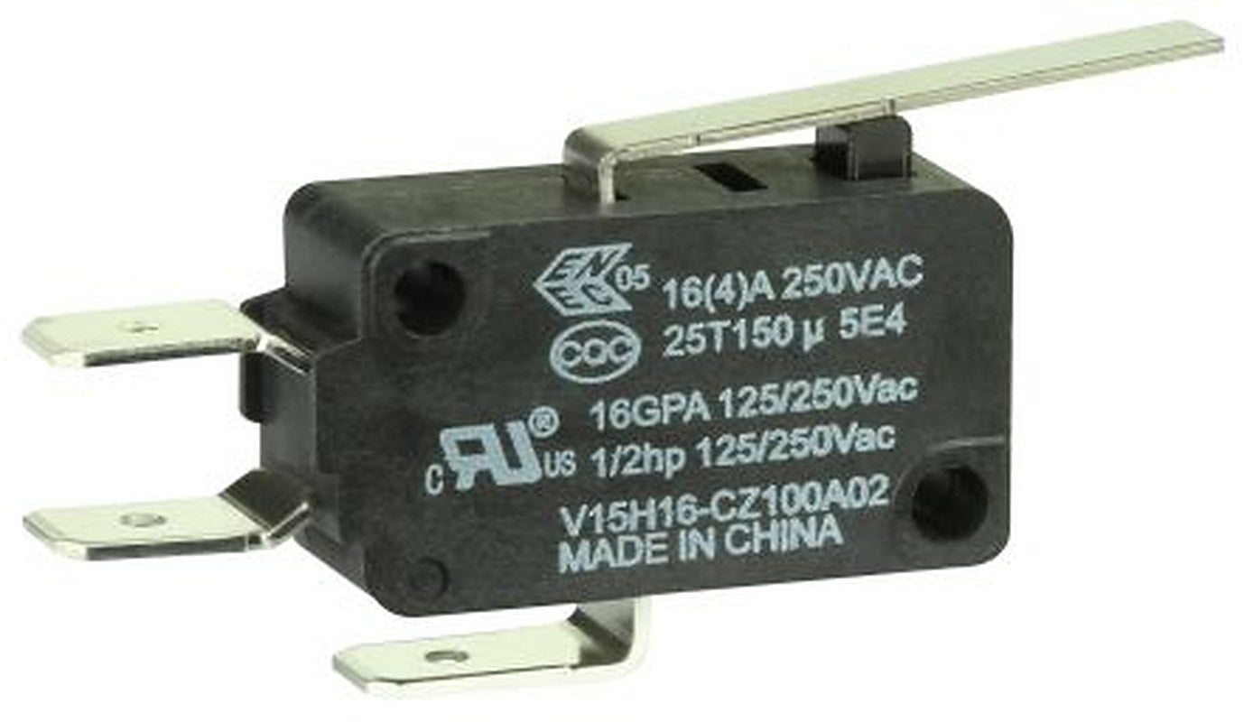 Honeywell Standard Straight Lever Micro Switch, Quick Connect Terminal, 16A, 250 V ac, SPDT, IP67