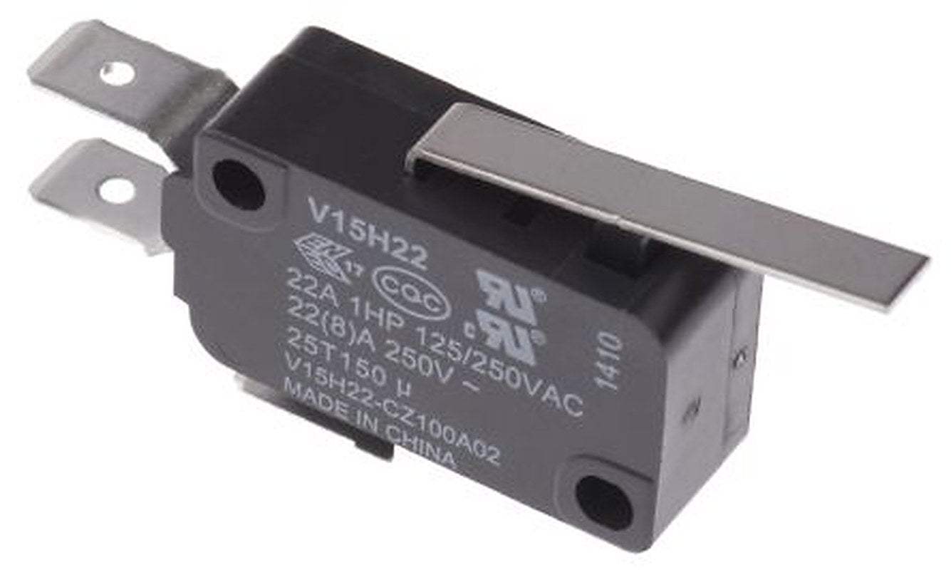 Honeywell Standard Straight Lever Micro Switch, Quick Connect Terminal, 22A, 250 V ac, SPDT, IP67