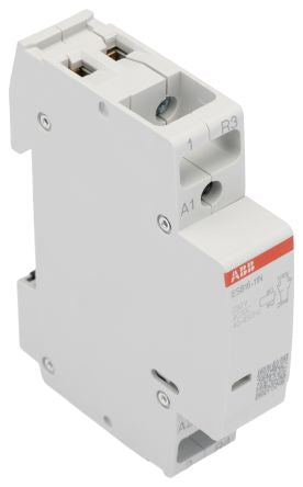 ABB ESB16 Contactor, 230V ac Coil, 2-Pole, 16 A, 3.7 kW 230V ac, 1 NO/1 NC, 250V