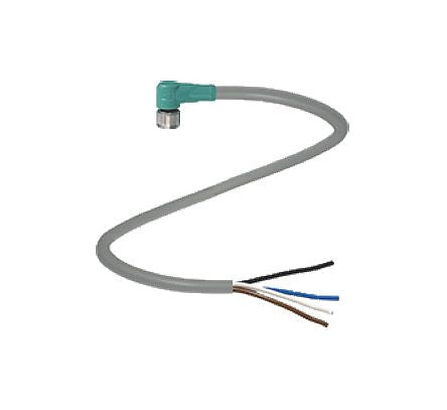 Pepperl + Fuchs Female 4 way Right Angle to Unterminated Sensor Actuator Cable, 2 m