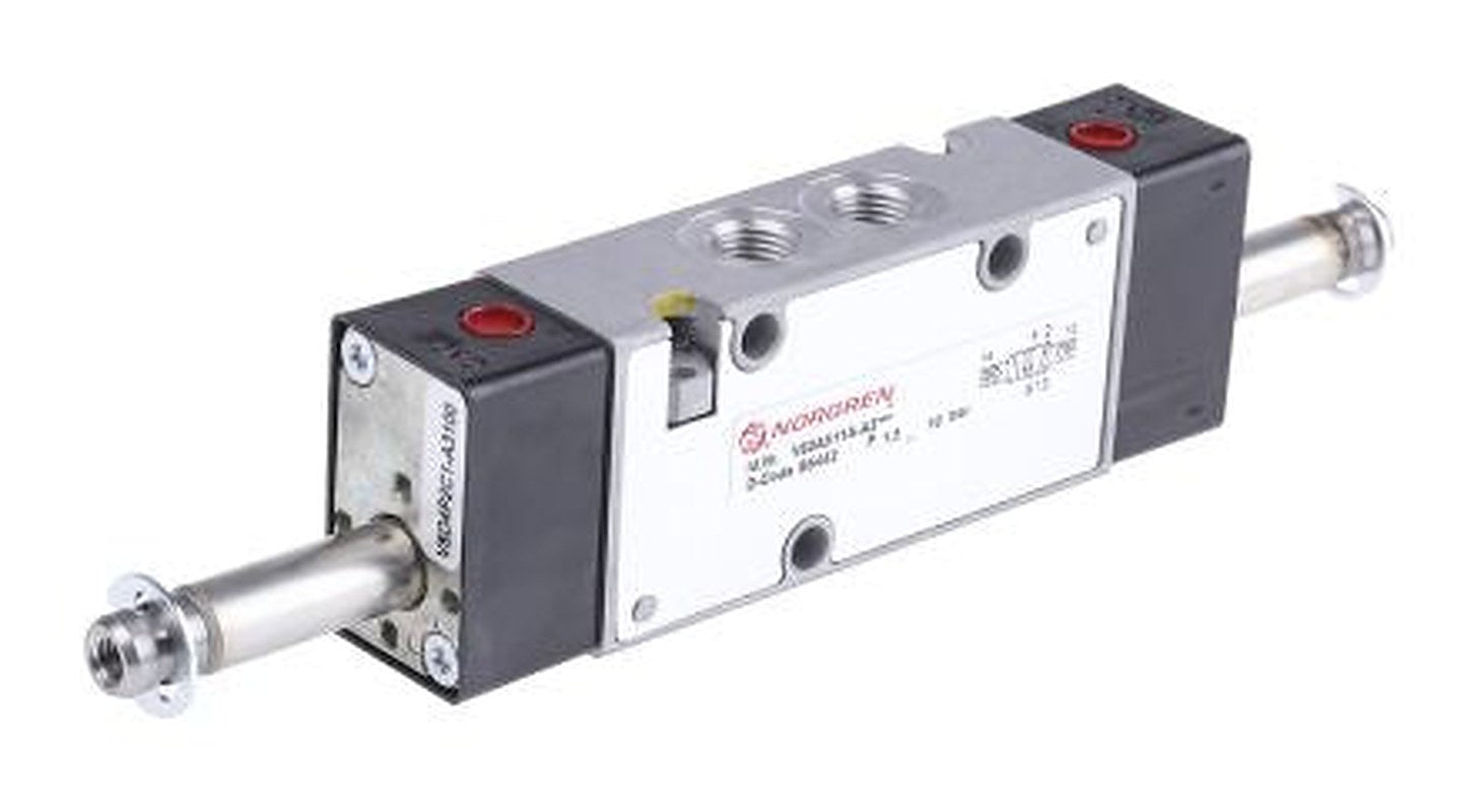 Norgren Pneumatic Solenoid Valve - 5/3, 5/2, 3/2, 2 x 3/2 Closed Solenoid G V60  Series 24V