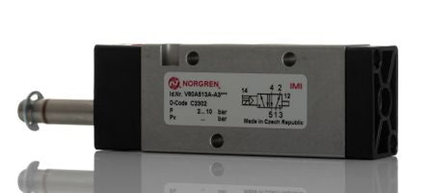 Norgren Pneumatic Solenoid Valve - 5/2 Solenoid/Air G V60  Series 24V