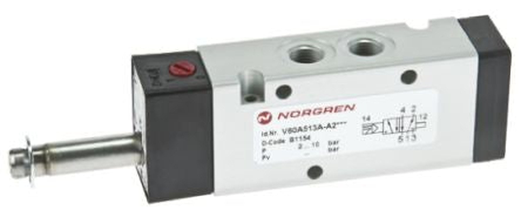 Norgren Pneumatic Solenoid Valve - 5/2 Solenoid G V63  Series 24V