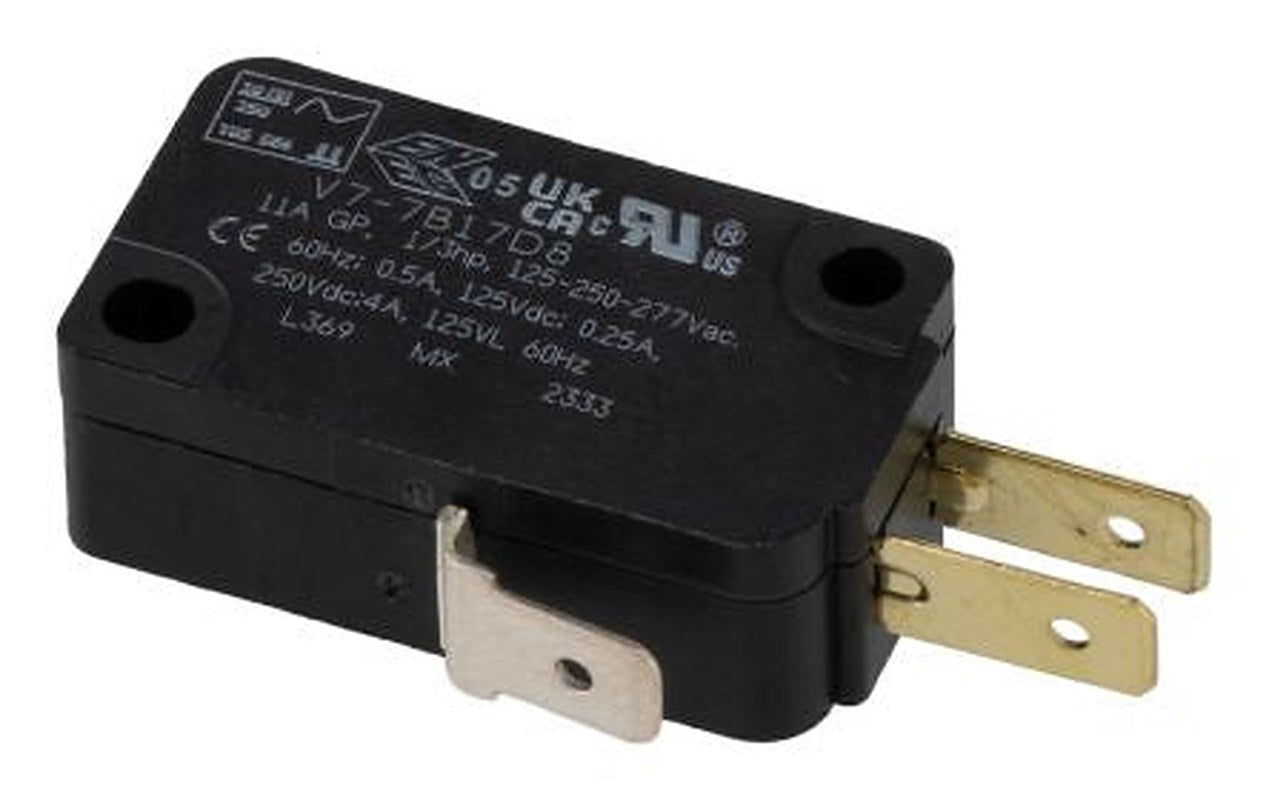 Honeywell Pin Plunger Micro Switch, Quick Connect Terminal, 11A, 125 V, SPDT