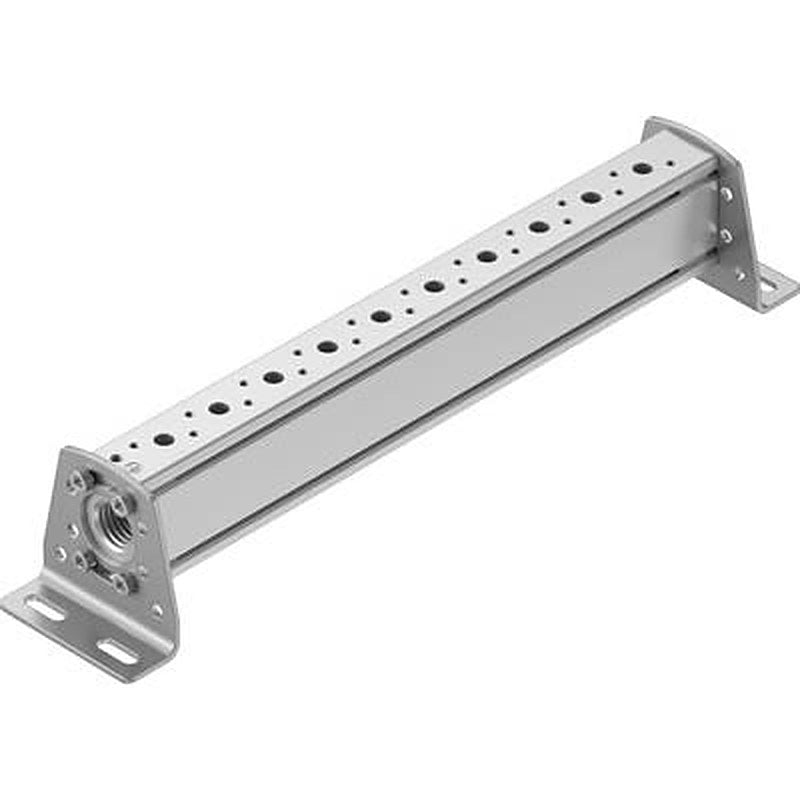 Festo VABM-B10 series 10 station NPT Manifold for use with Solenoid And Pneumatic Valve, 576383