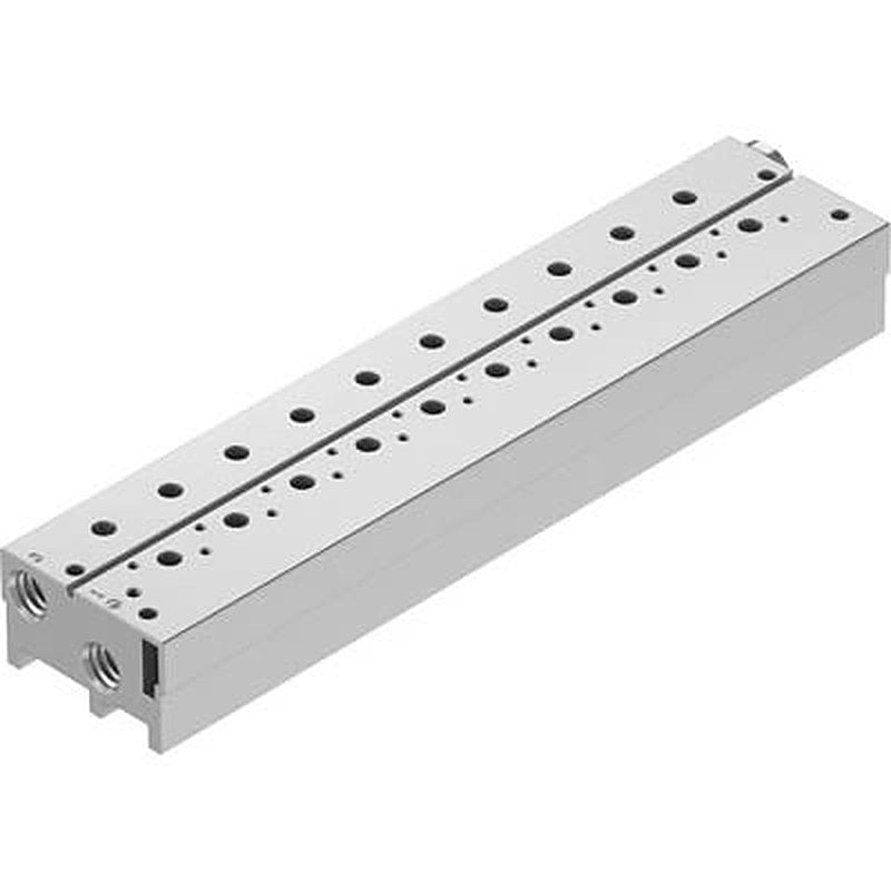 Festo VABM-B10 series 10 station NPT Manifold for use with Solenoid And Pneumatic Valve, 576485