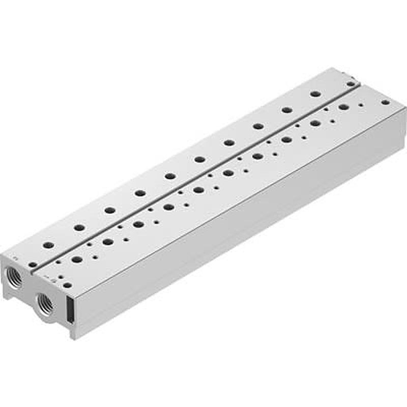 Festo VABM-B10 series 10 station NPT Manifold for use with Solenoid And Pneumatic Valve, 8026314