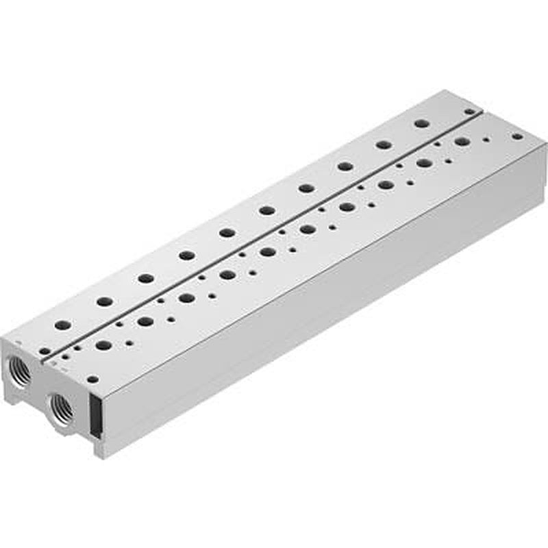 Festo VABM-B10 series 10 station NPT Manifold for use with Solenoid And Pneumatic Valve, 8026430