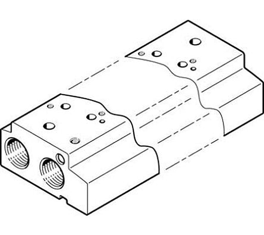 Festo VABM series 2 station Manifold for use with Valves, 552661