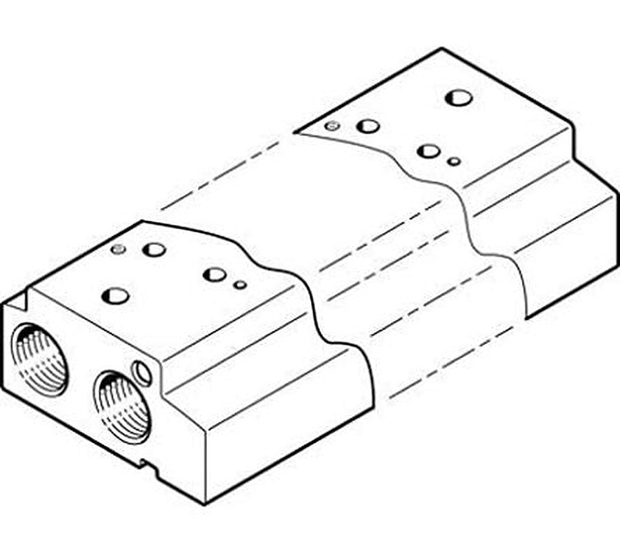 Festo VABM series 6 station G Manifold for use with Valves, 552656