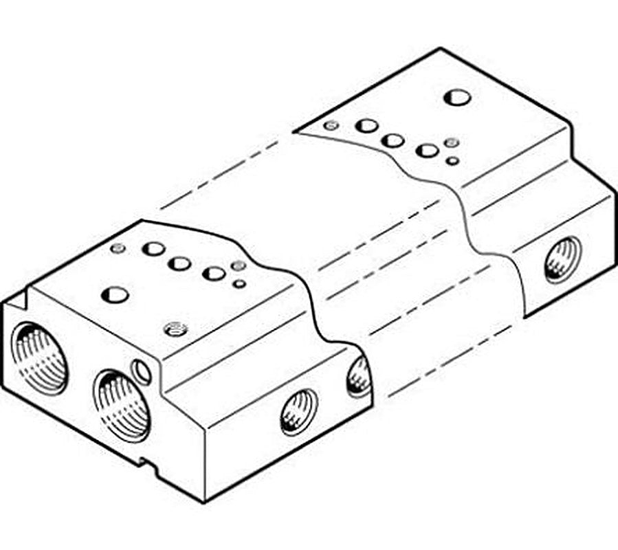 Festo VABM series 2 station Manifold for use with Valves, 549648