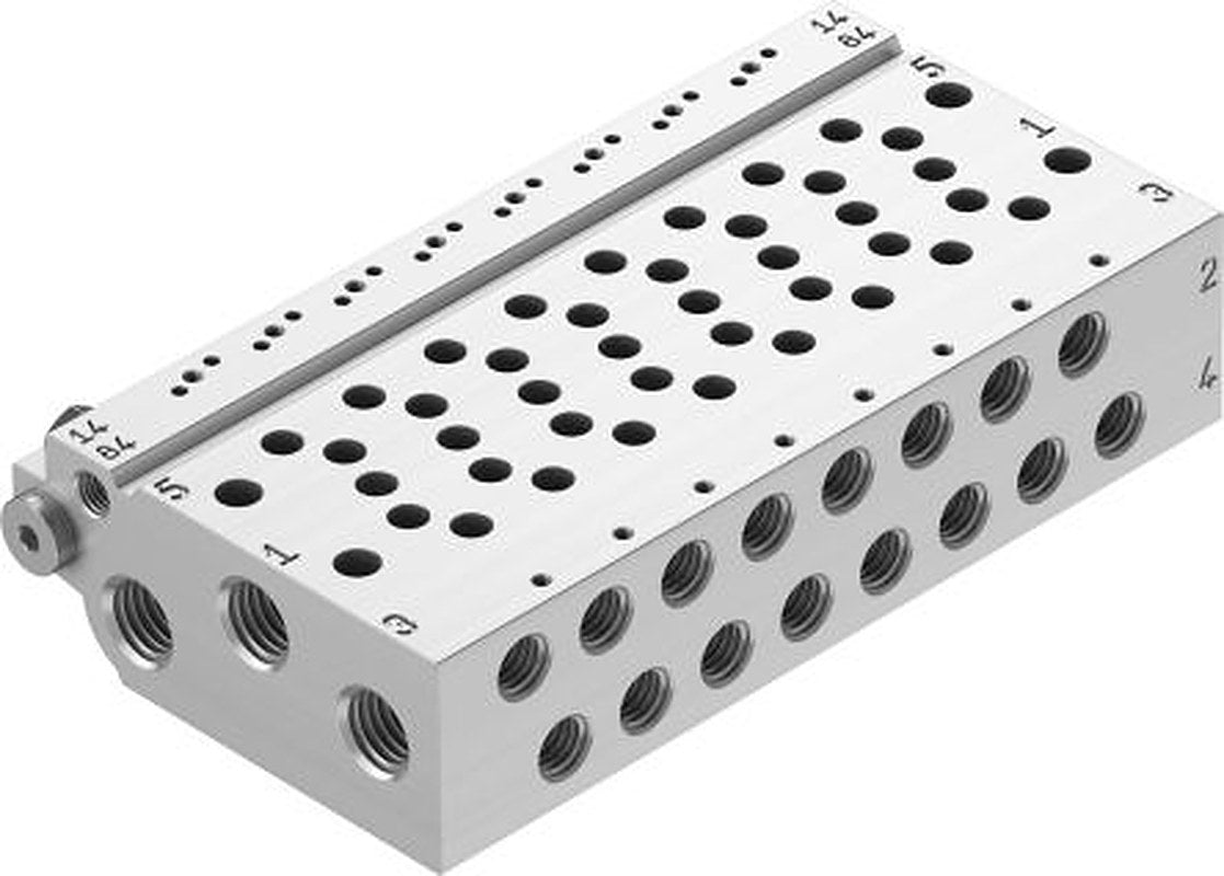 Festo VABM series 8 station G Manifold Base for use with VUVG-B Series Sub-Base Valves, 573438