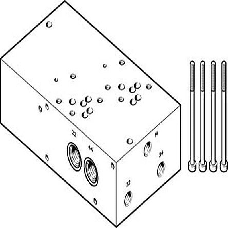Festo Sub-Base for use with Valve Terminal, 2614860