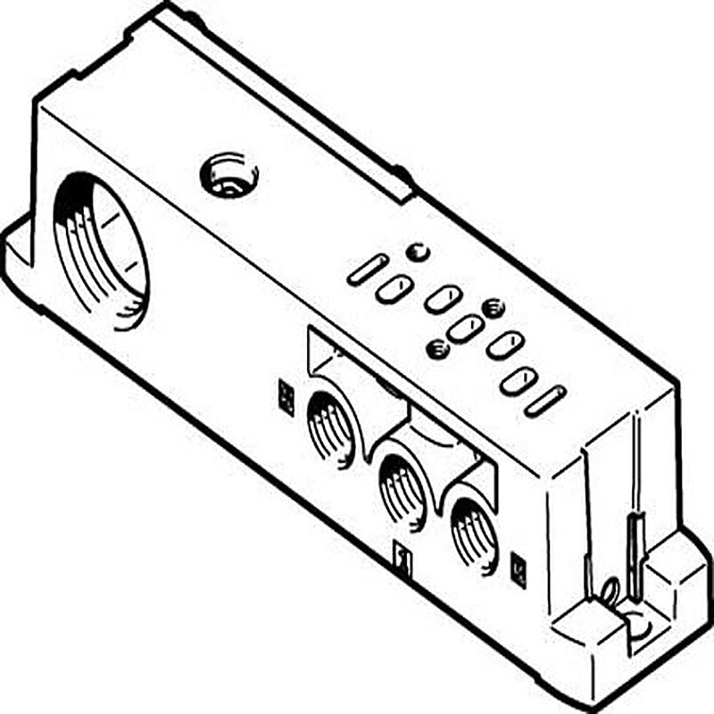 Festo Sub-Base for use with Valve Terminal VTSA, 8033155