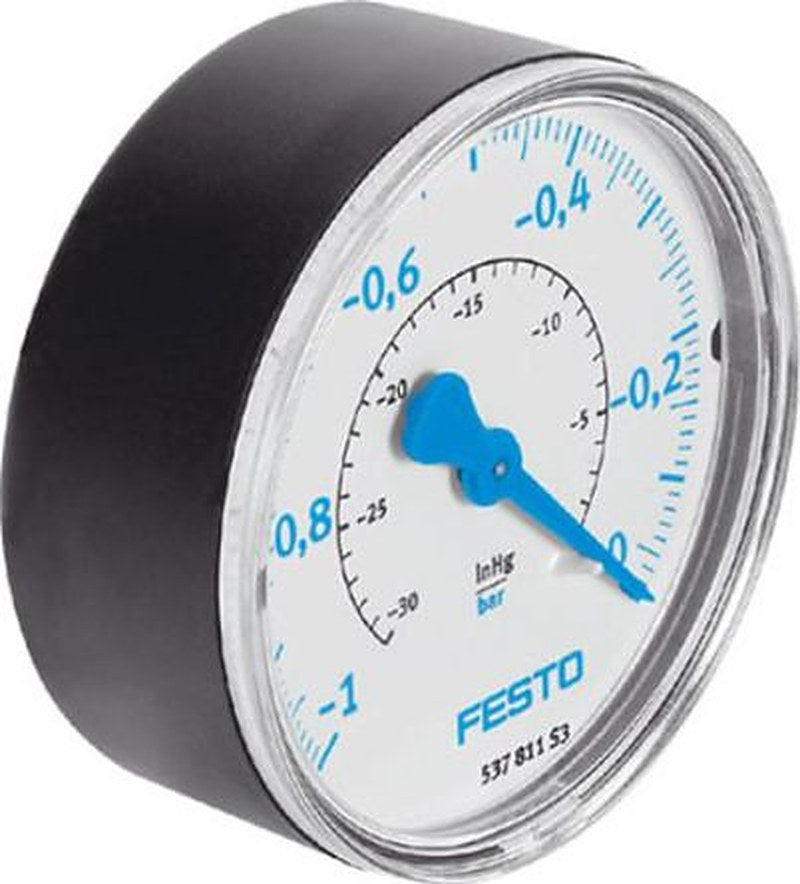 Festo R 1/4 Threaded Pressure Gauge, 63 mm, 0 bar